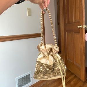 Indian Potli Sequin Clutch Handbag